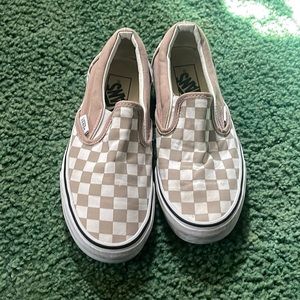 Vans Checker Board Slip On Shoes Size 6